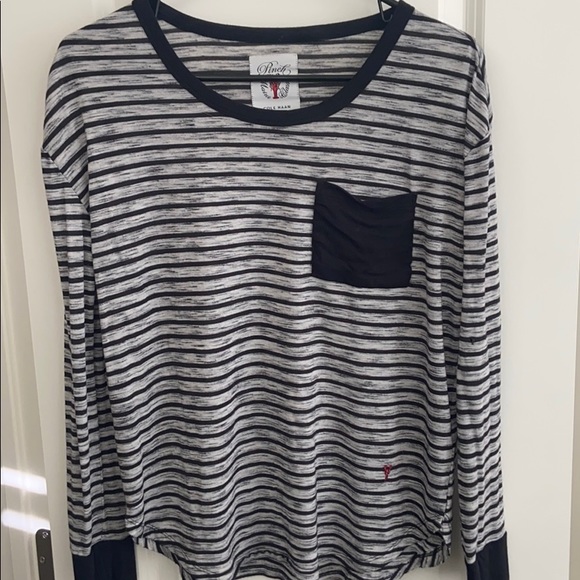 Cole Haan Pinch Jersey Stripe Top size Small - Picture 1 of 5